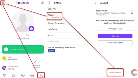 how to delete an account on badoo|how to deactivate badoo account.